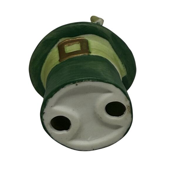 Vintage Ceramic Whimsical Elf Pixie Sitting On Green Hat Japan Christmas Decor - Picture 11 of 16